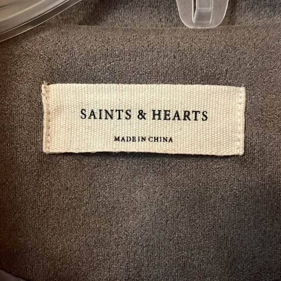 Saints & Hearts Cropped Fringe Jacket. Size Small - Picture 3 of 5